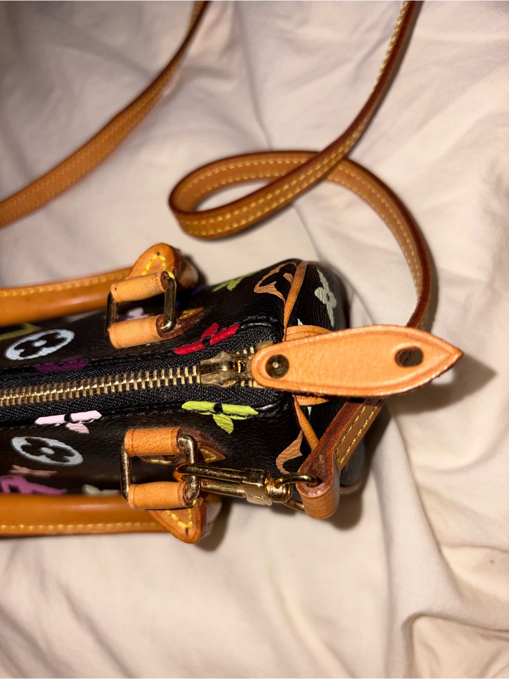 Louis Vuitton Vintage Murakami Multicolor Mini Nano Speedy with Shoulder Strap - Picture 7 of 9